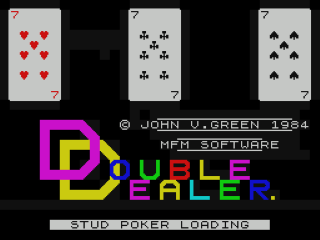 Double Dealer title screen for ZX Spectrum